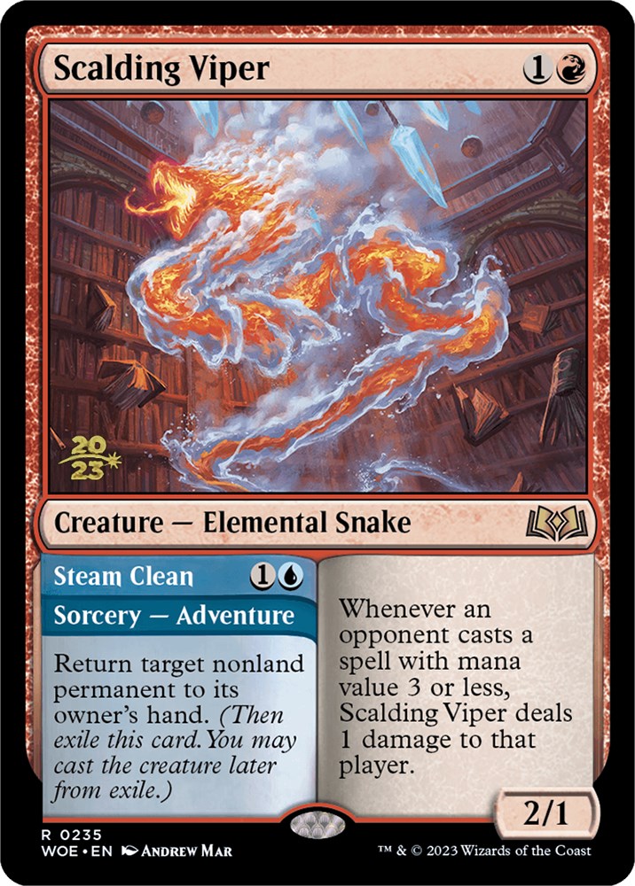 Scalding Viper [Wilds of Eldraine Prerelease Promos] | L.A. Mood Comics and Games