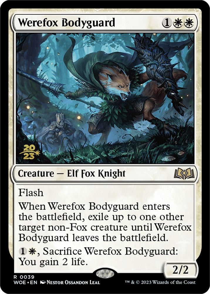 Werefox Bodyguard [Wilds of Eldraine Prerelease Promos] | L.A. Mood Comics and Games