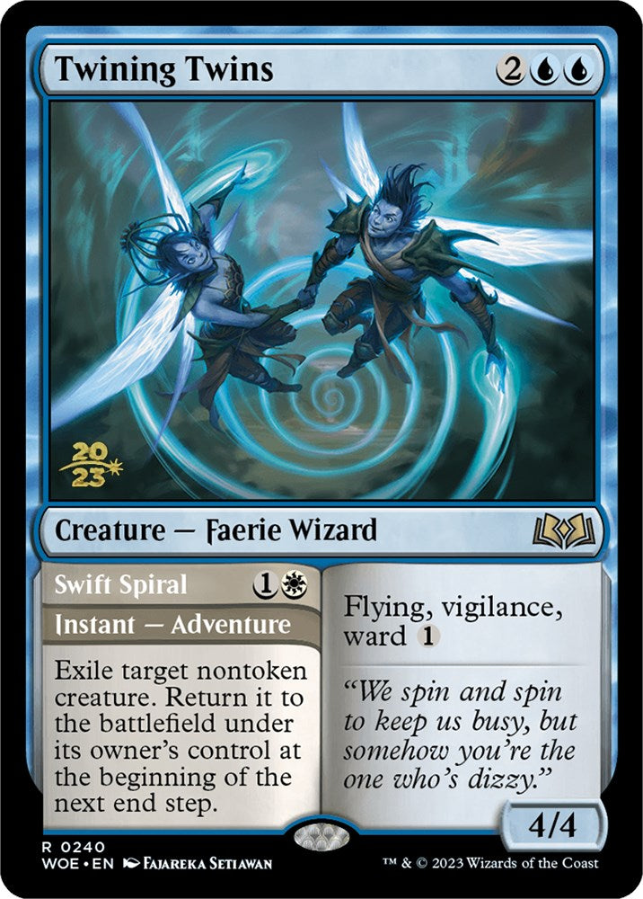 Twining Twins // Swift Spiral (Promo Pack) [Wilds of Eldraine Promos] | L.A. Mood Comics and Games