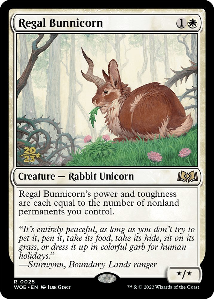 Regal Bunnicorn [Wilds of Eldraine Prerelease Promos] | L.A. Mood Comics and Games