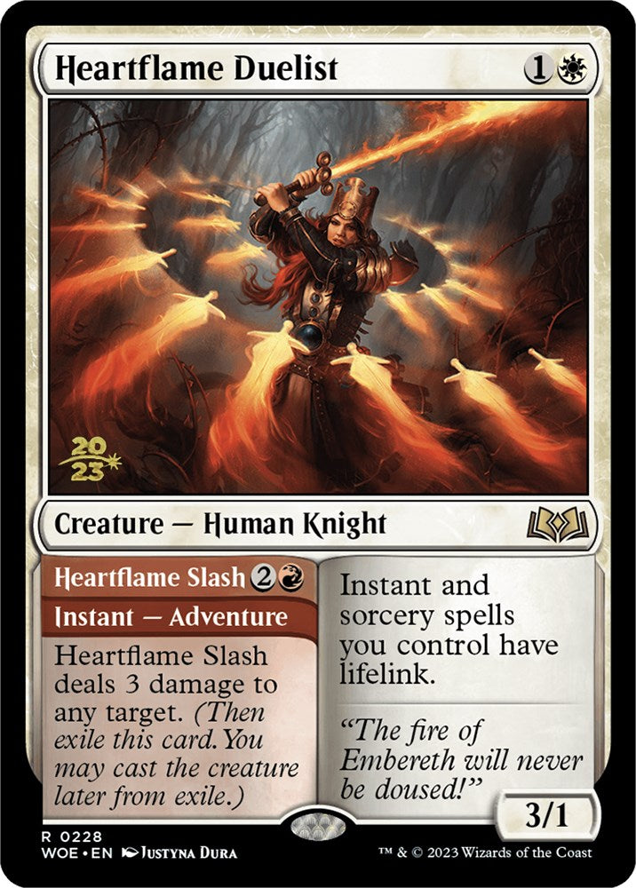 Heartflame Duelist // Heartflame Slash (Promo Pack) [Wilds of Eldraine Promos] | L.A. Mood Comics and Games