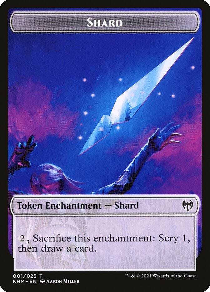Treasure // Shard Double-Sided Token [Kaldheim Tokens] | L.A. Mood Comics and Games
