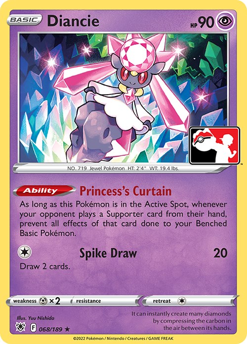 Diancie (068/189) [Prize Pack Series Three] | L.A. Mood Comics and Games