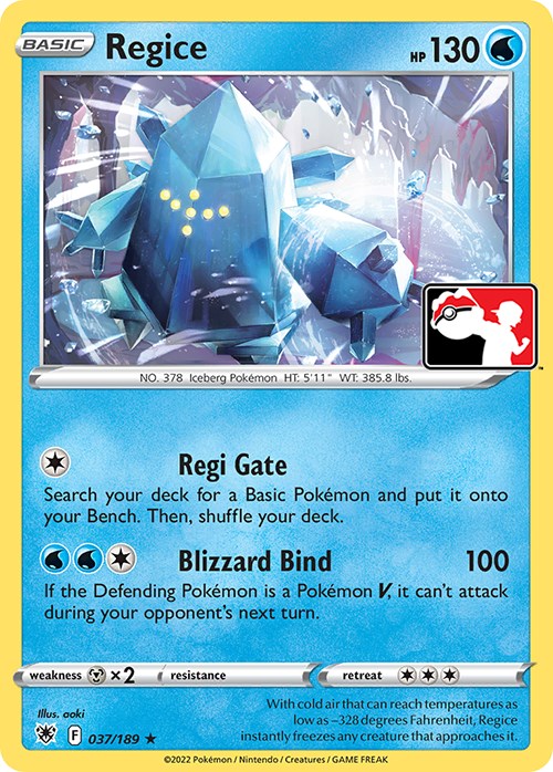 Regice (037/189) [Prize Pack Series Three] | L.A. Mood Comics and Games