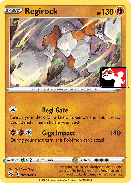Regirock (075/189) [Prize Pack Series Three] | L.A. Mood Comics and Games