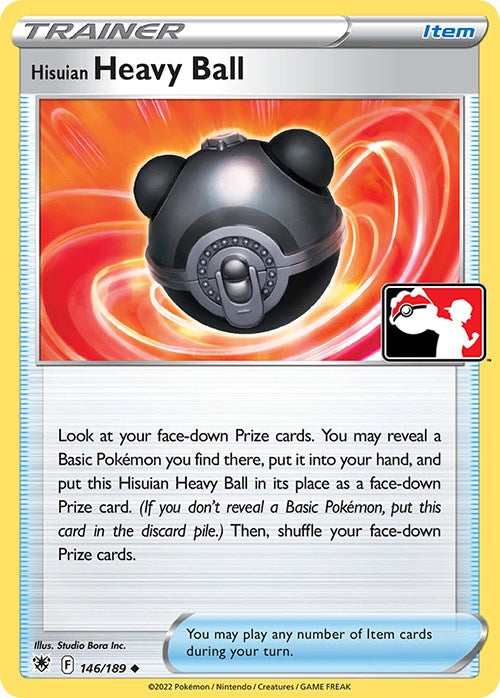 Hisuian Heavy Ball (146/189) [Prize Pack Series Three] | L.A. Mood Comics and Games