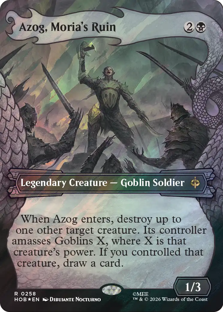 Azog, Moria's Ruin (Showcase) (Surge Foil) [The Hobbit] | L.A. Mood Comics and Games