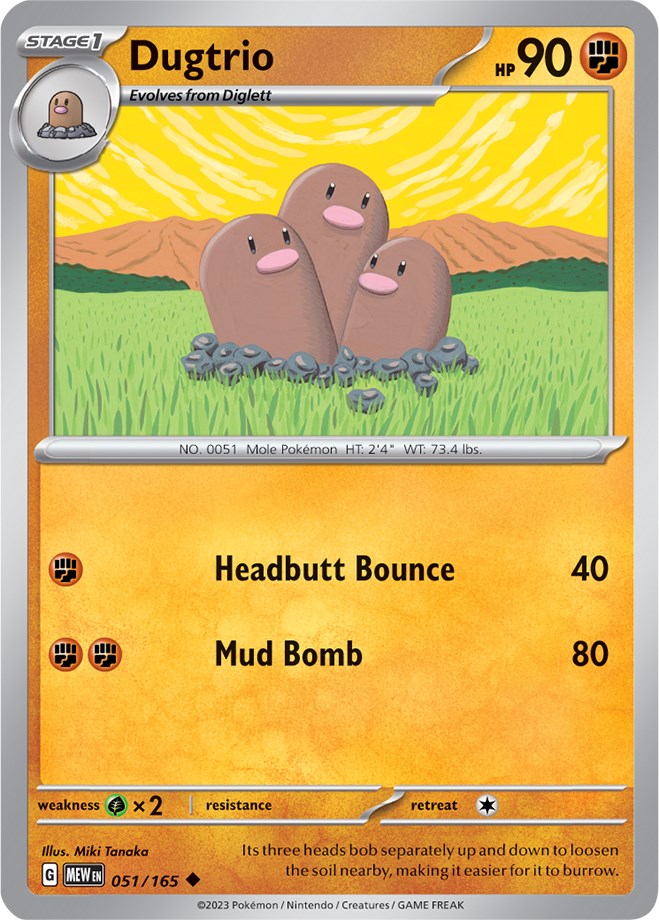 Dugtrio (051/165) [Scarlet & Violet 151] | L.A. Mood Comics and Games