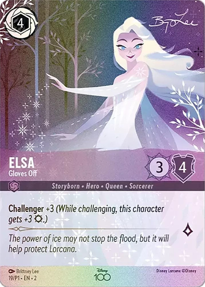Elsa - Gloves Off (Enchanted) (19) [Disney100 Promos] | L.A. Mood Comics and Games