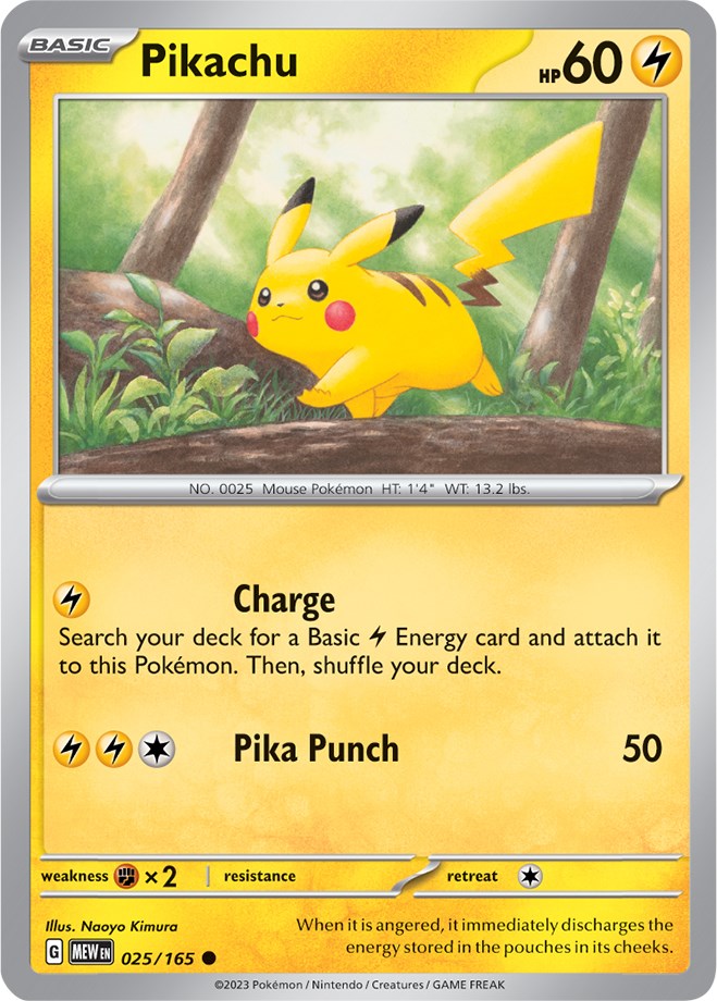 Pikachu (025/165) [Scarlet & Violet 151] | L.A. Mood Comics and Games