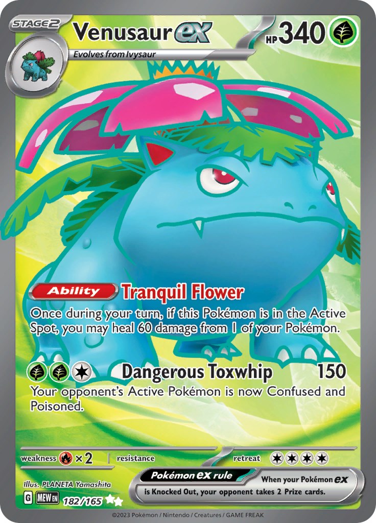 Venusaur ex (182/165) [Scarlet & Violet 151] | L.A. Mood Comics and Games