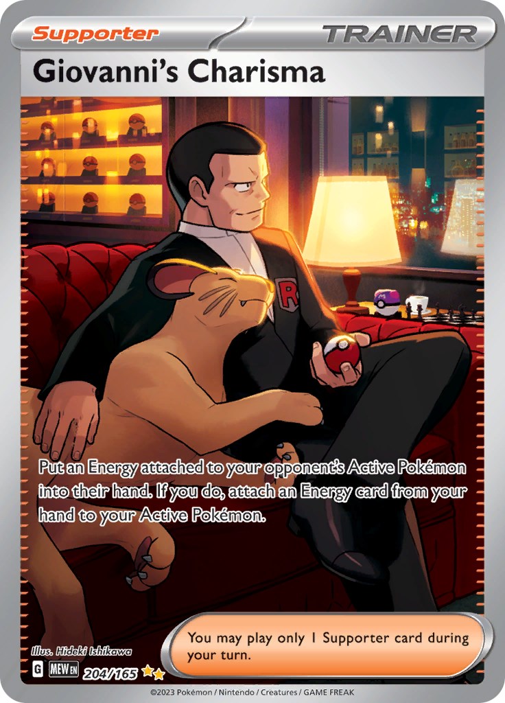 Giovanni's Charisma (204/165) [Scarlet & Violet 151] | L.A. Mood Comics and Games