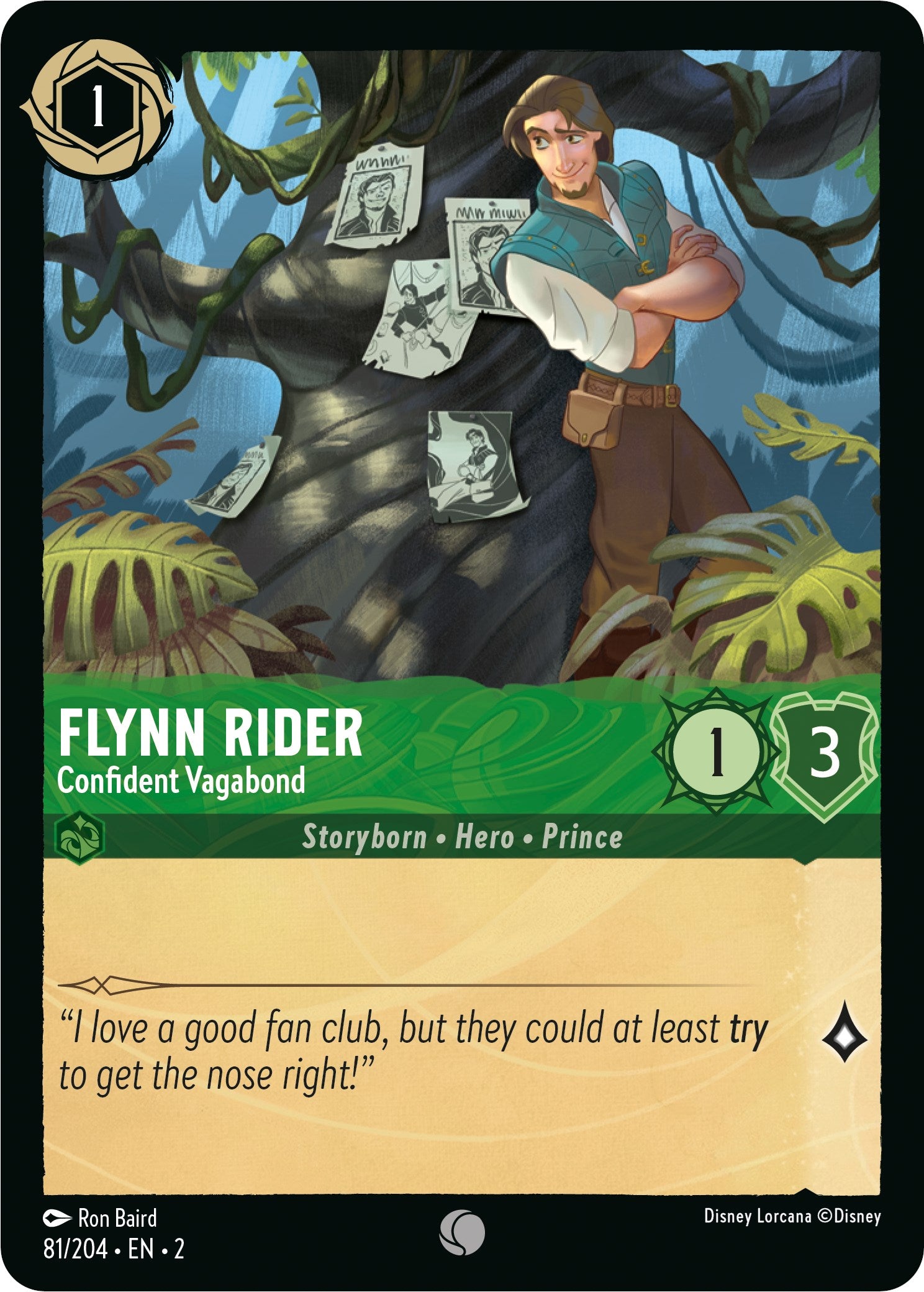 Flynn Rider - Confident Vagabond (81/204) [Rise of the Floodborn] | L.A. Mood Comics and Games