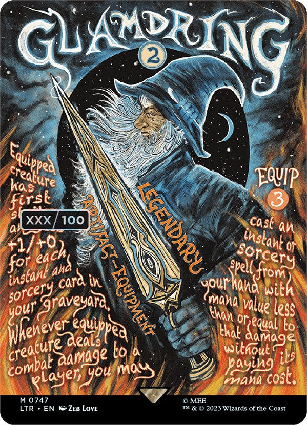 Glamdring (Borderless Poster) (Serialized) [The Lord of the Rings: Tales of Middle-Earth] | L.A. Mood Comics and Games