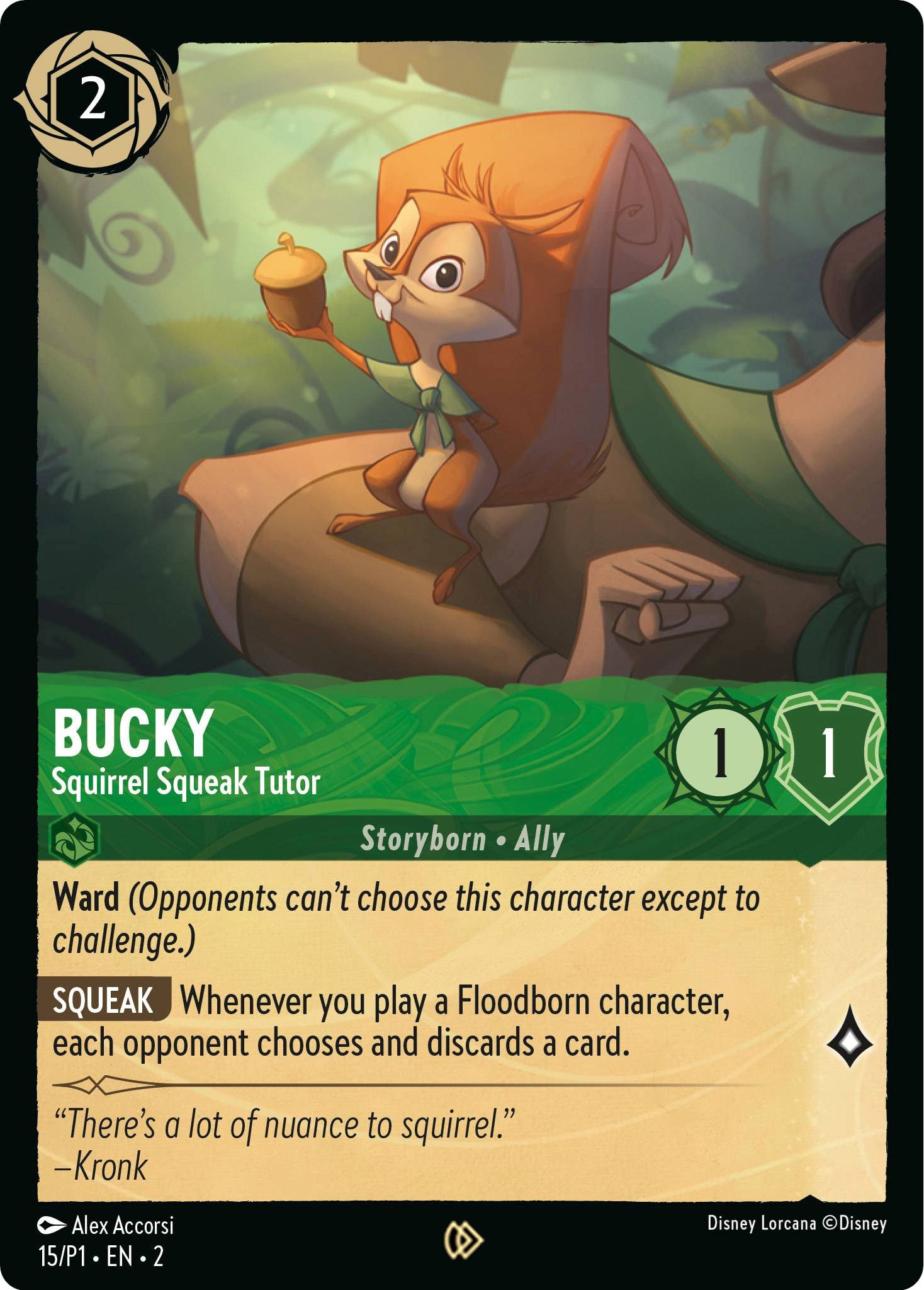 Bucky - Squirrel Squeak Tutor (15) [Promo Cards] | L.A. Mood Comics and Games