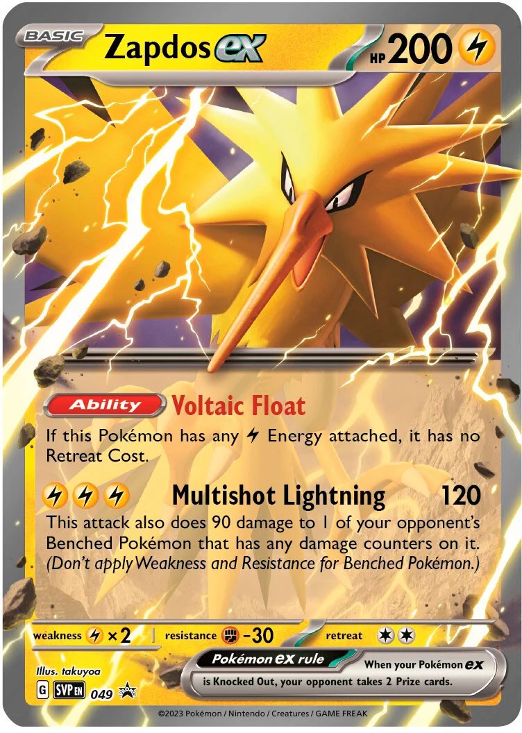 Zapdos ex (049) [Scarlet & Violet: Black Star Promos] | L.A. Mood Comics and Games
