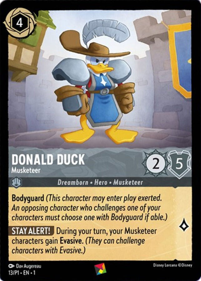 Donald Duck - Musketeer (13/P1) [Promo Cards] | L.A. Mood Comics and Games