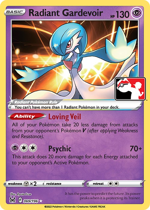 Radiant Gardevoir (069/196) [Prize Pack Series Three] | L.A. Mood Comics and Games