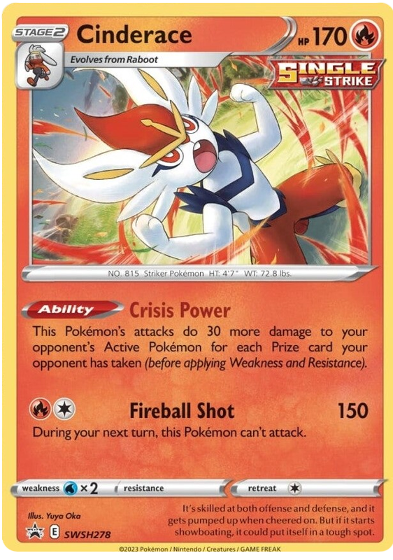 Cinderace (SWSH278) [Sword & Shield: Black Star Promos] | L.A. Mood Comics and Games