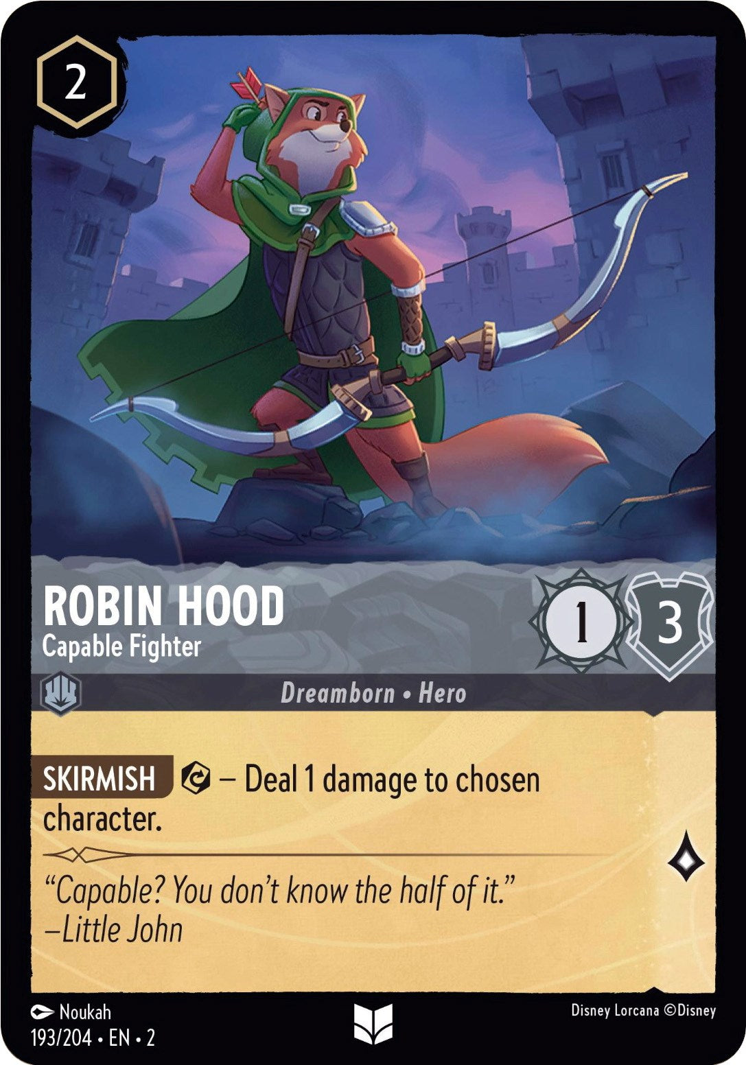 Robin Hood - Capable Fighter (193/204) [Rise of the Floodborn] | L.A. Mood Comics and Games