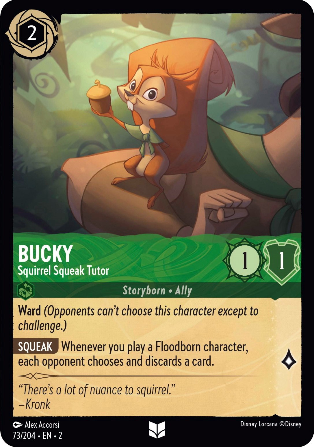 Bucky - Squirrel Squeak Tutor (73/204) [Rise of the Floodborn] | L.A. Mood Comics and Games