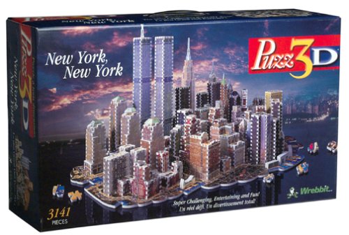 Puzz3d New York, New York with Twin Towers Sealed | L.A. Mood Comics and Games