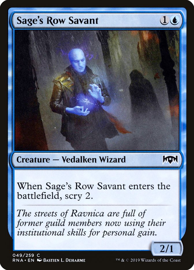 Sage's Row Savant [Ravnica Allegiance] | L.A. Mood Comics and Games