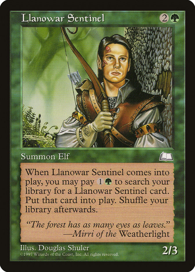 Llanowar Sentinel [Weatherlight] | L.A. Mood Comics and Games