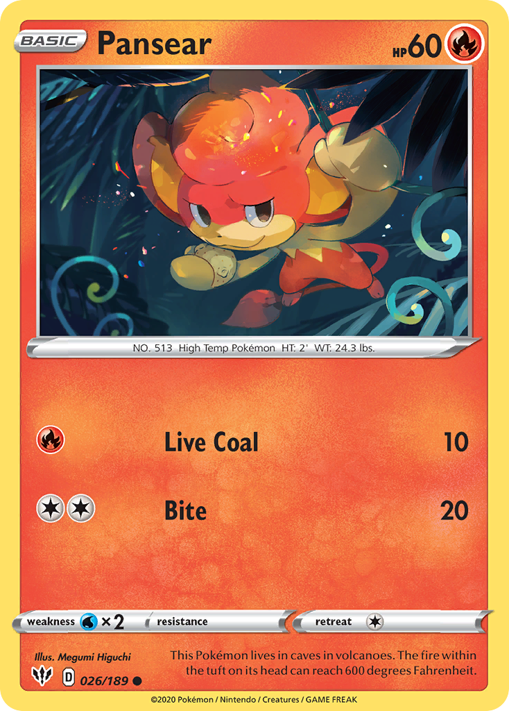 Pansear (026/189) [Sword & Shield: Darkness Ablaze] | L.A. Mood Comics and Games