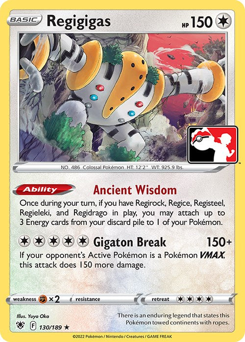 Regigigas (130/189) [Prize Pack Series Three] | L.A. Mood Comics and Games