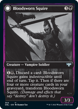 Bloodsworn Squire // Bloodsworn Knight [Innistrad: Double Feature] | L.A. Mood Comics and Games