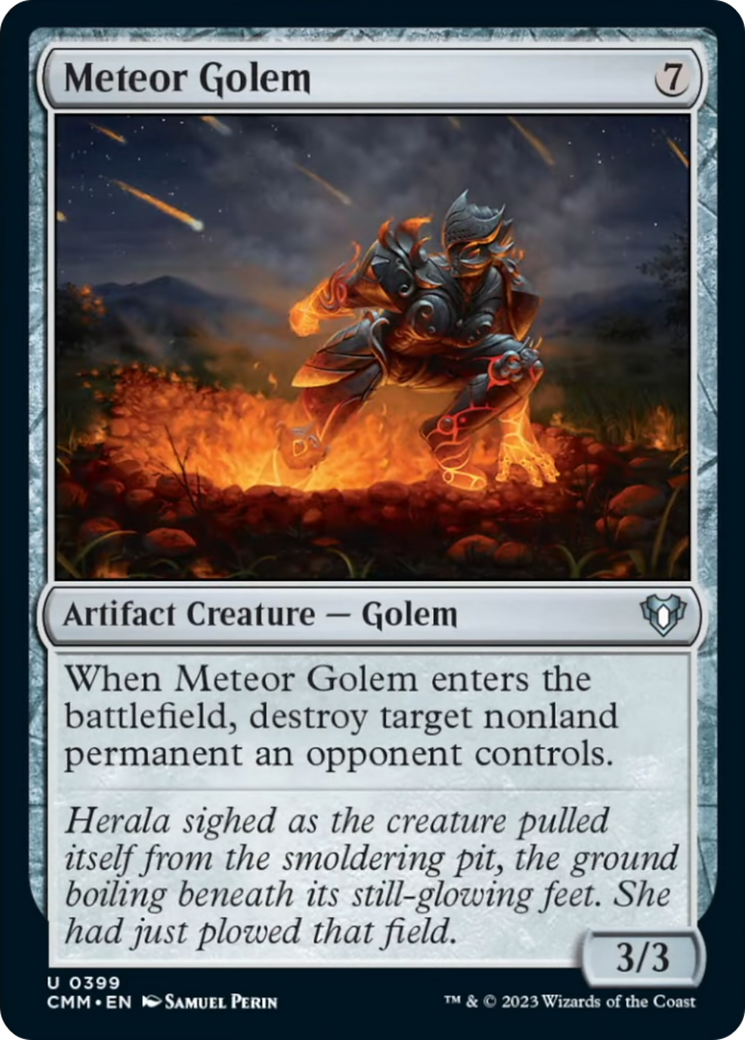 Meteor Golem [Commander Masters] | L.A. Mood Comics and Games