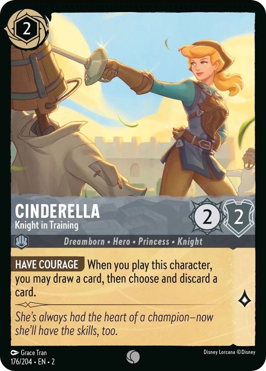 Cinderella - Knight in Training (176/204) [Rise of the Floodborn] | L.A. Mood Comics and Games