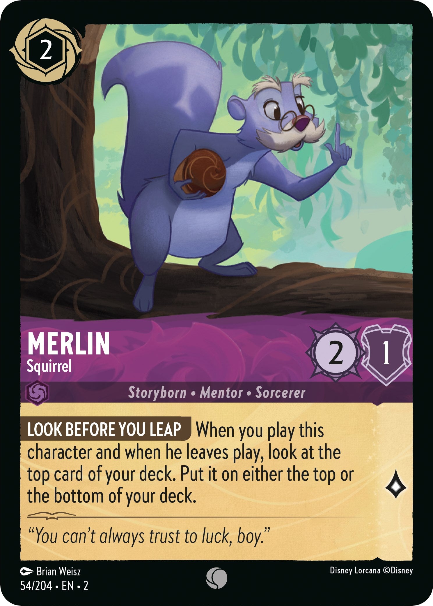 Merlin - Squirrel (54/204) [Rise of the Floodborn] | L.A. Mood Comics and Games