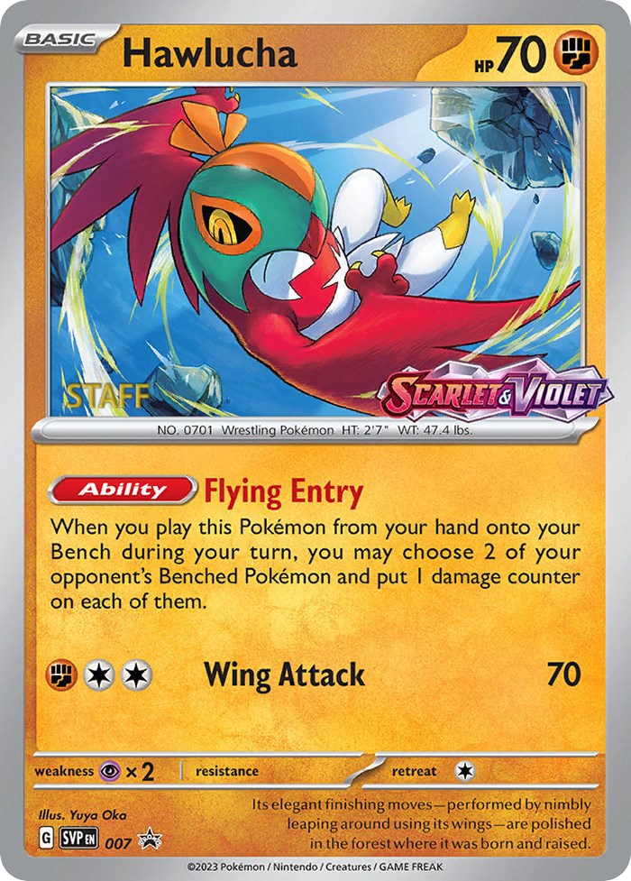 Hawlucha (007) [Staff] [Scarlet & Violet 151] | L.A. Mood Comics and Games