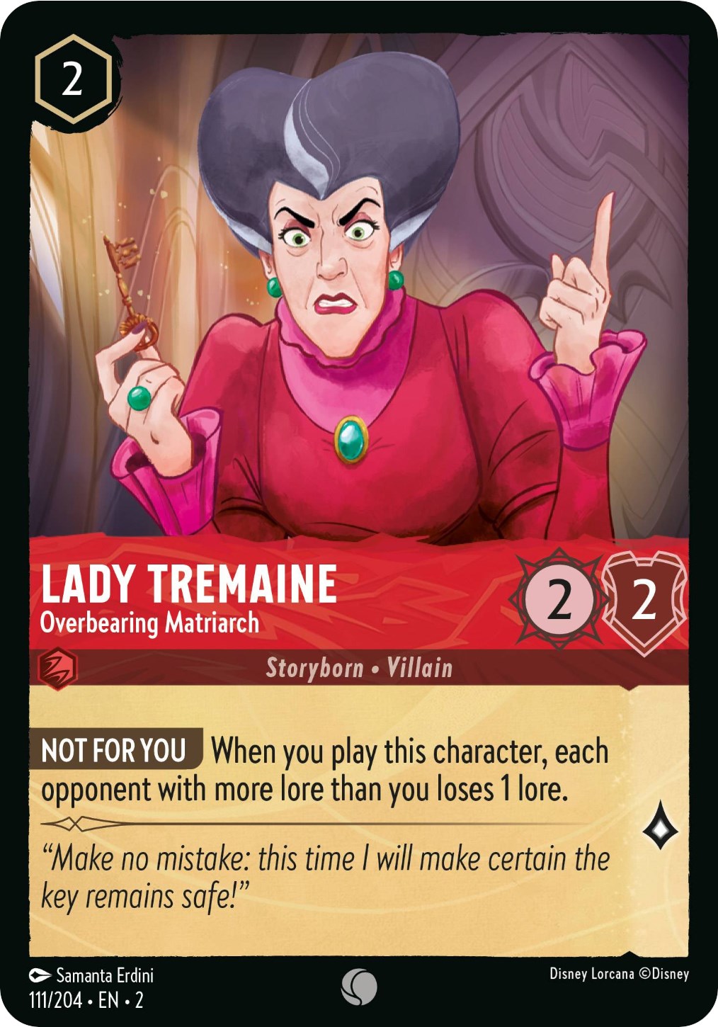 Lady Tremaine - Overbearing Matriarch (111/204) [Rise of the Floodborn] | L.A. Mood Comics and Games
