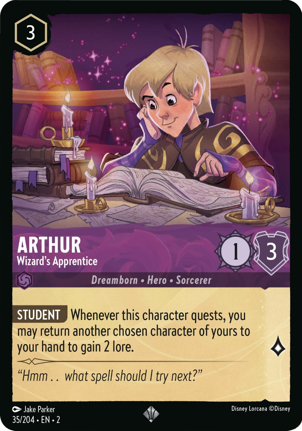 Arthur - Wizard's Apprentice (35/204) [Rise of the Floodborn] | L.A. Mood Comics and Games