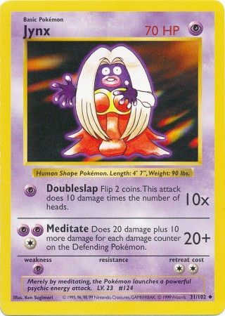 Jynx (31/102) [Base Set Shadowless Unlimited] | L.A. Mood Comics and Games