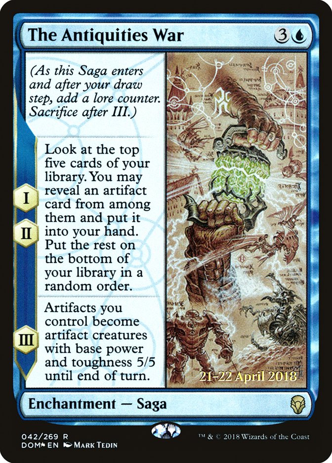 The Antiquities War [Dominaria Prerelease Promos] | L.A. Mood Comics and Games
