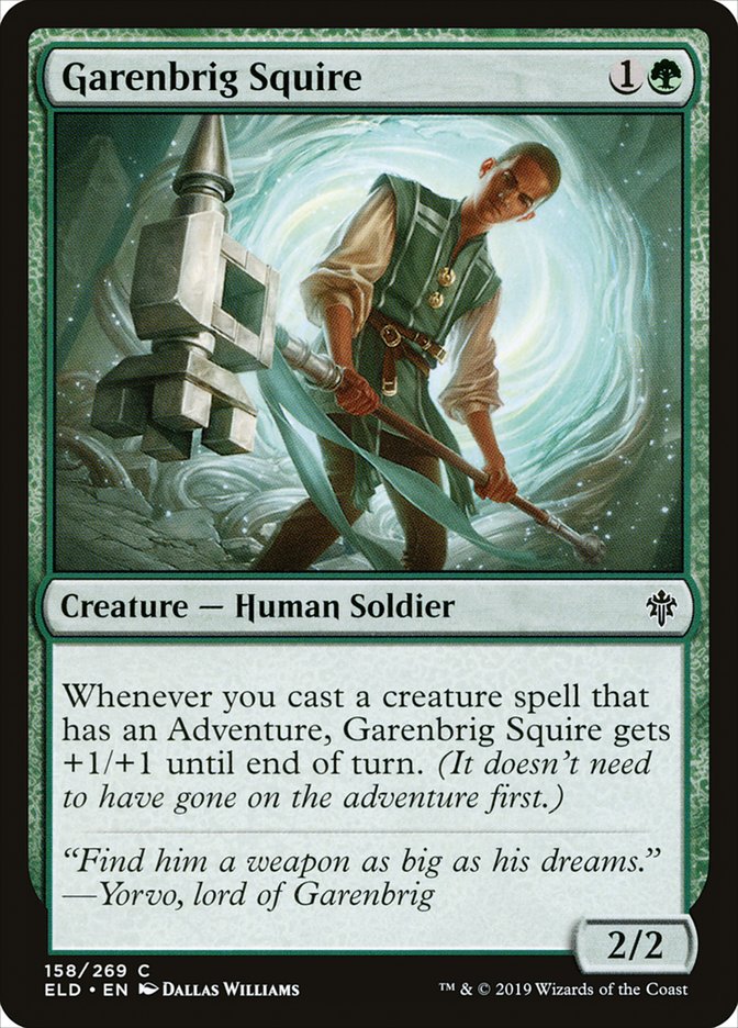 Garenbrig Squire [Throne of Eldraine] | L.A. Mood Comics and Games
