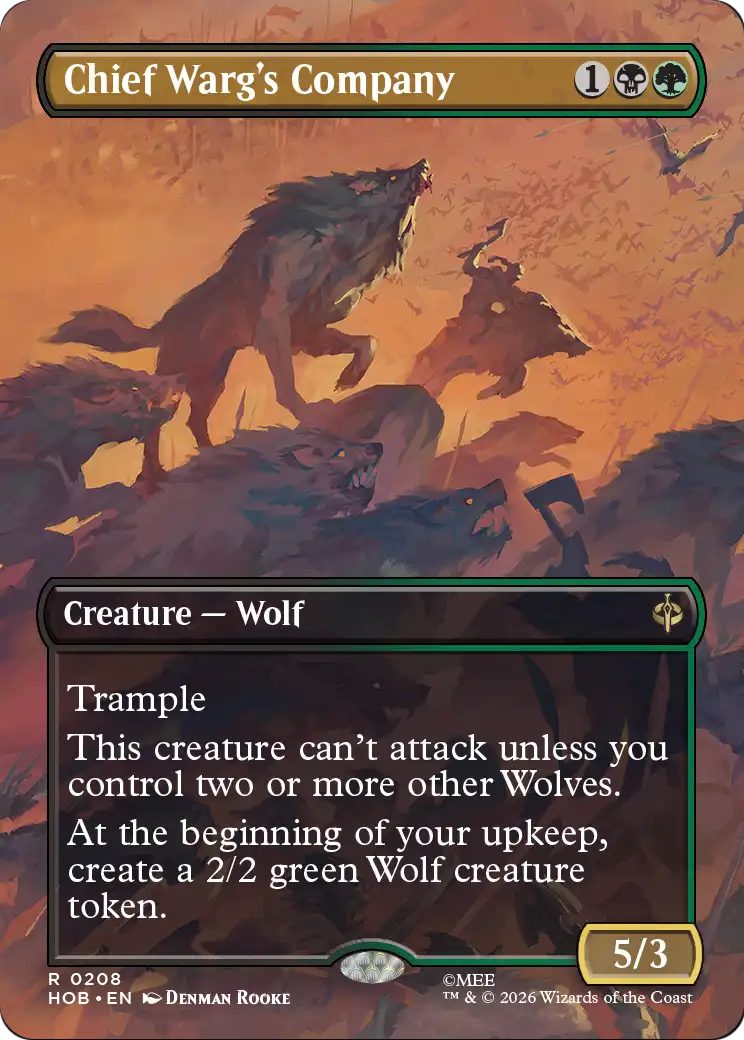 Chief Warg's Company (Borderless) [The Hobbit] | L.A. Mood Comics and Games