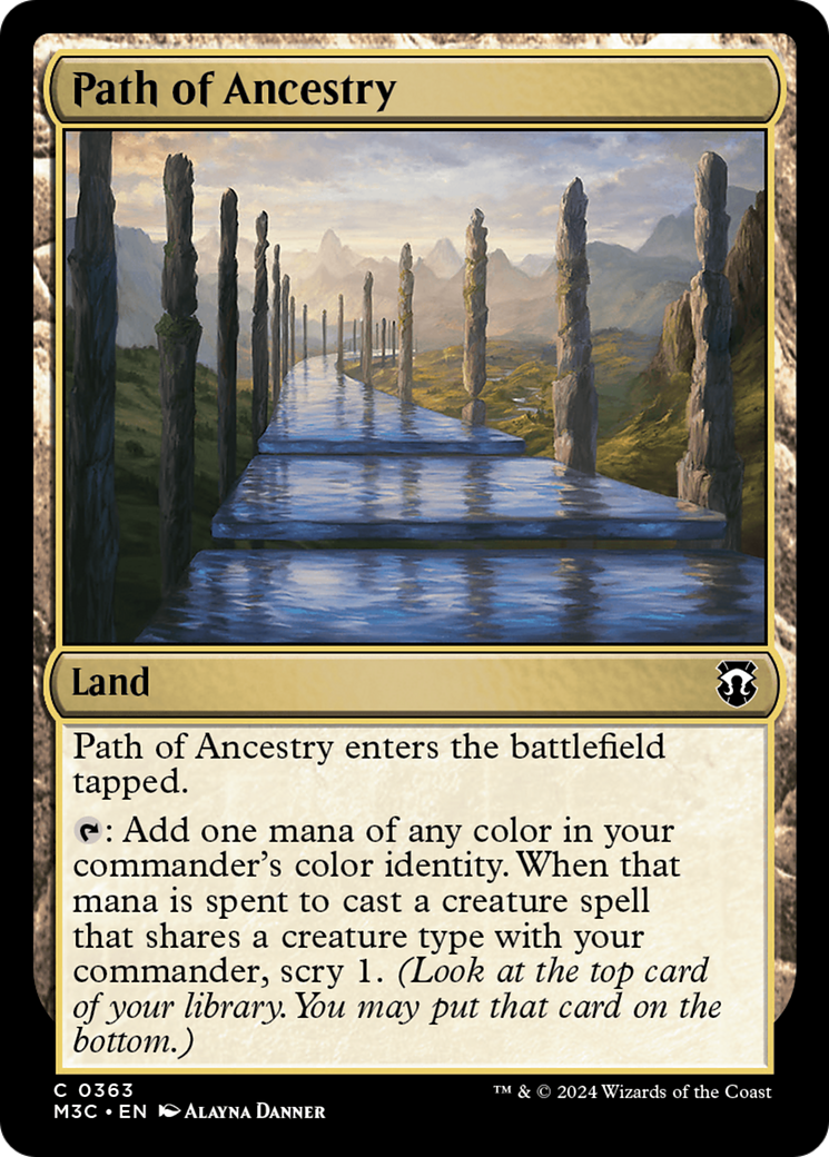 Path of Ancestry (Ripple Foil) [Modern Horizons 3 Commander] | L.A. Mood Comics and Games