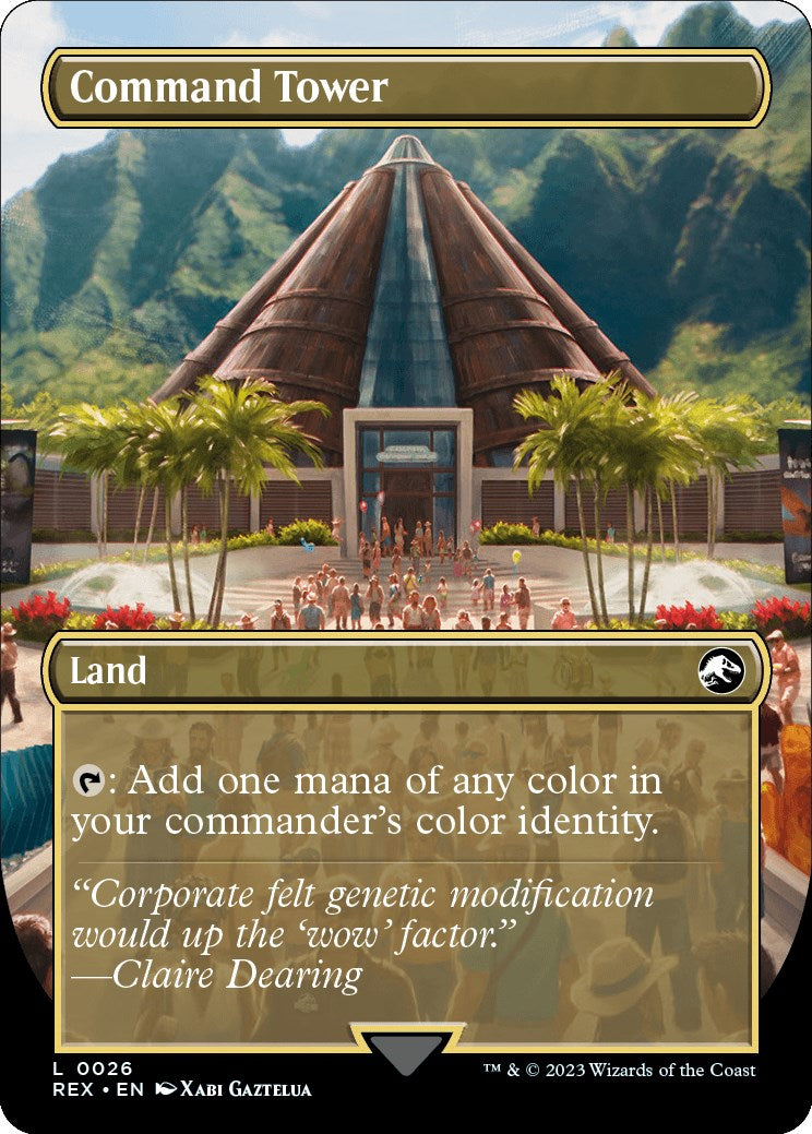 Command Tower // Command Tower (Borderless) [Jurassic World Collection] | L.A. Mood Comics and Games