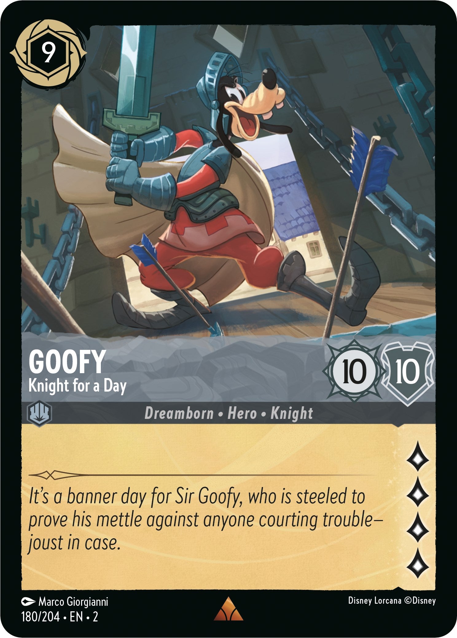 Goofy - Knight for a Day (180/204) [Rise of the Floodborn] | L.A. Mood Comics and Games