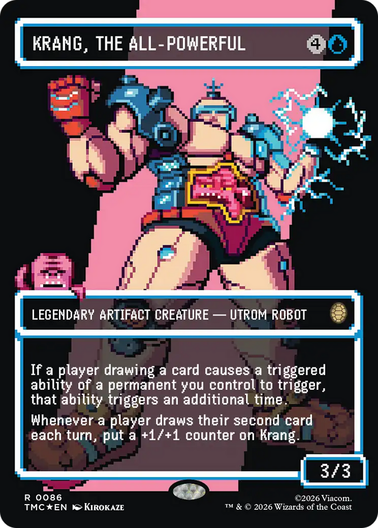 Krang, the All-Powerful (Borderless) (Surge Foil) [Teenage Mutant Ninja Turtles Commander] | L.A. Mood Comics and Games