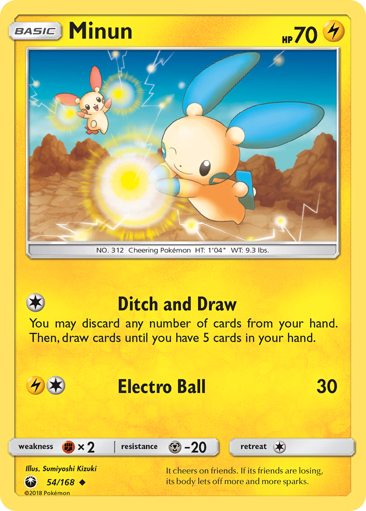 Minun (54/168) [Sun & Moon: Celestial Storm] | L.A. Mood Comics and Games