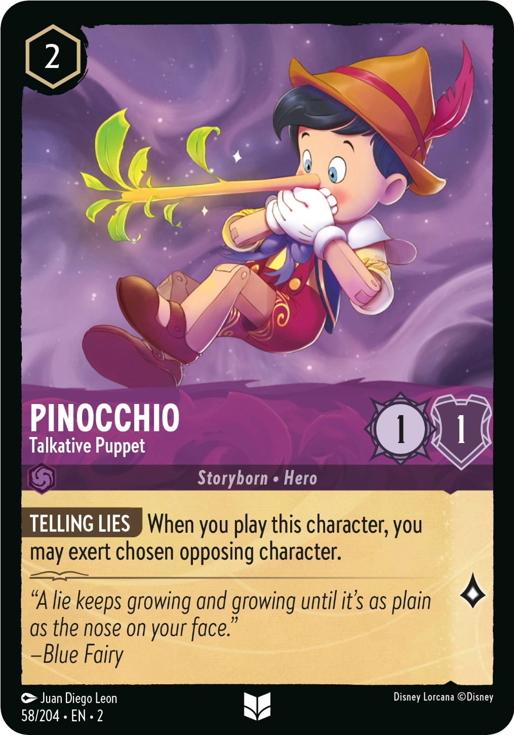 Pinocchio - Talkative Puppet (58/204) [Rise of the Floodborn] | L.A. Mood Comics and Games