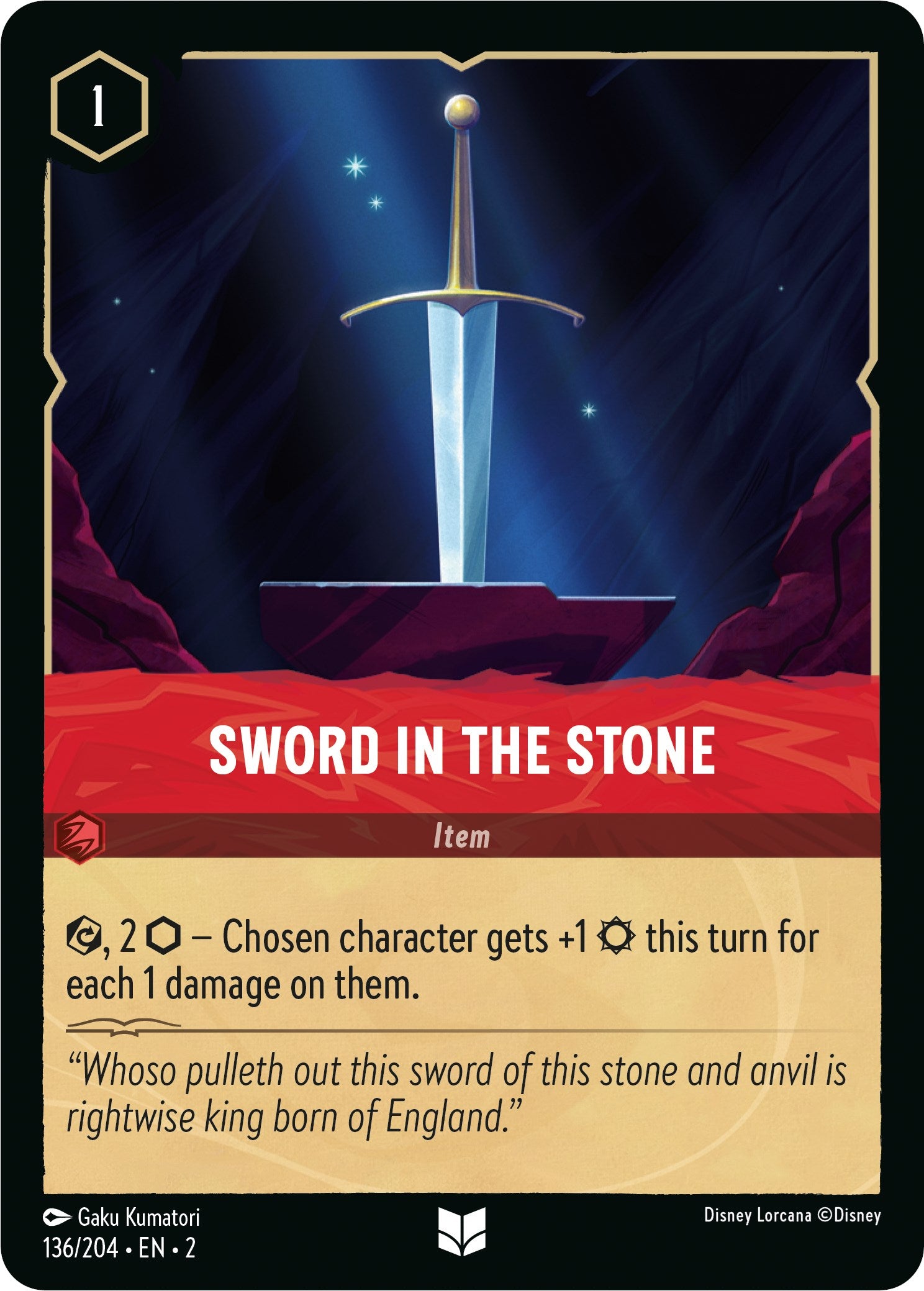 Sword in the Stone (136/204) [Rise of the Floodborn] | L.A. Mood Comics and Games