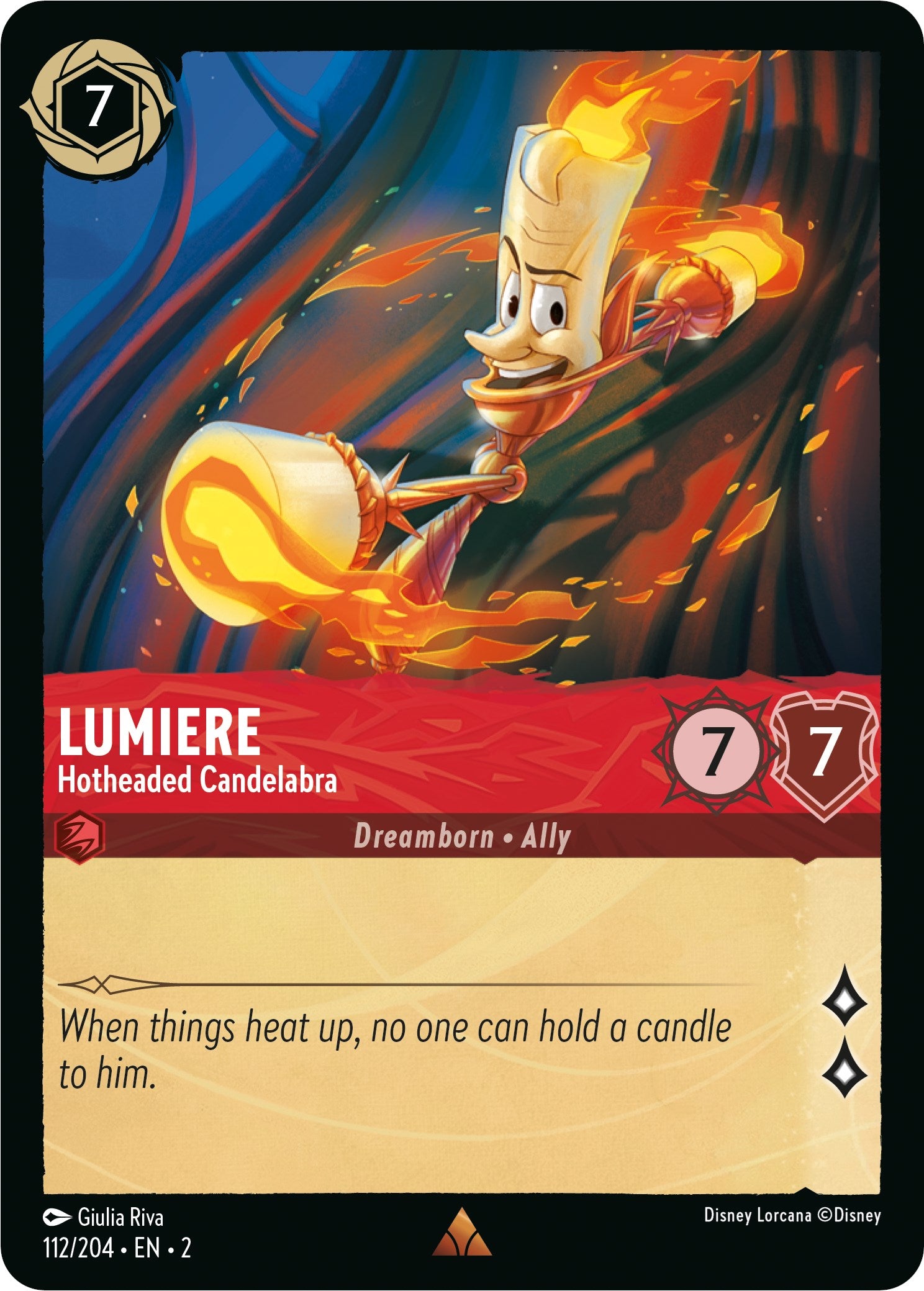 Lumiere - Hotheaded Candelabra (112/204) [Rise of the Floodborn] | L.A. Mood Comics and Games