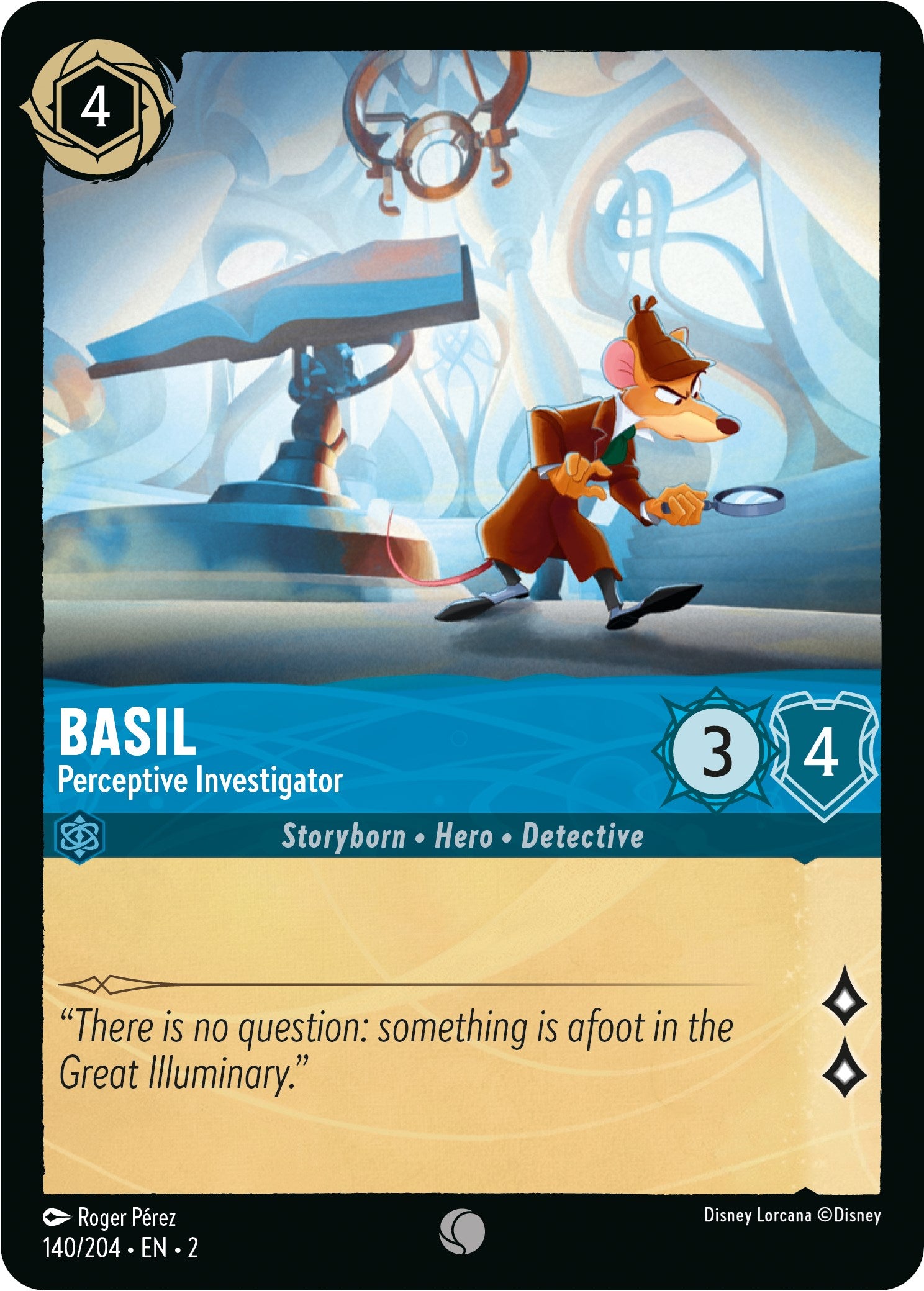 Basil - Perceptive Investigator (140/204) [Rise of the Floodborn] | L.A. Mood Comics and Games